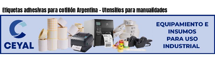 Etiquetas adhesivas para cotillón Argentina - Utensillos para manualidades