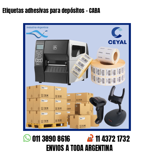 Etiquetas adhesivas para depósitos - CABA