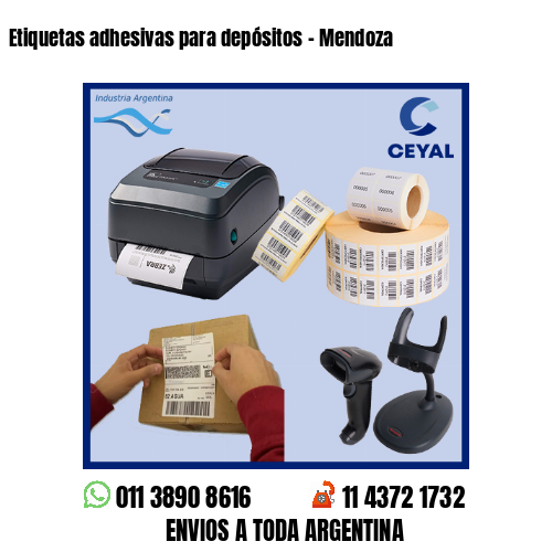 Etiquetas adhesivas para depósitos - Mendoza