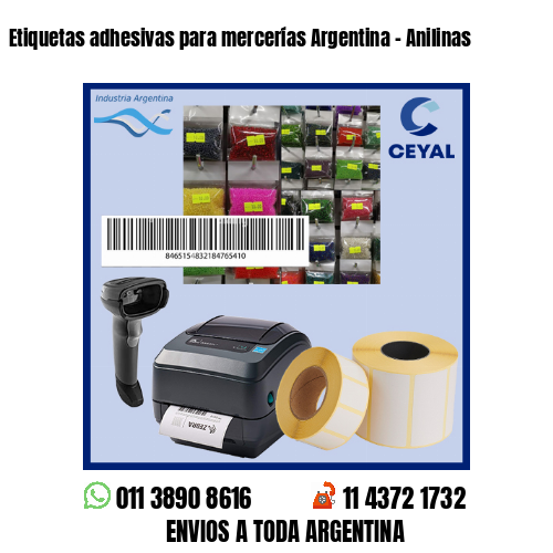 Etiquetas adhesivas para mercerías Argentina – Anilinas