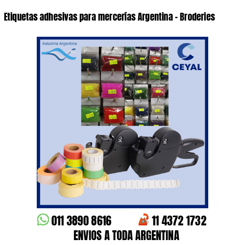 Etiquetas adhesivas para mercerías Argentina – Broderies