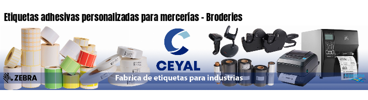 Etiquetas adhesivas personalizadas para mercerías - Broderies