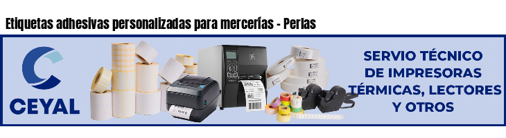 Etiquetas adhesivas personalizadas para mercerías - Perlas