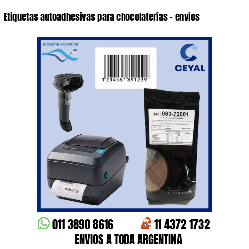 Etiquetas autoadhesivas para chocolaterías – envios