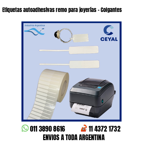 Etiquetas autoadhesivas remo para joyerías – Colgantes