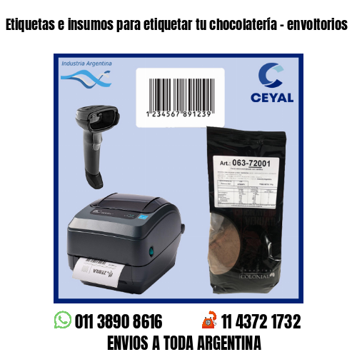 Etiquetas e insumos para etiquetar tu chocolatería – envoltorios