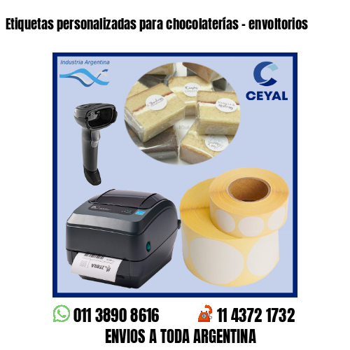 Etiquetas personalizadas para chocolaterías – envoltorios