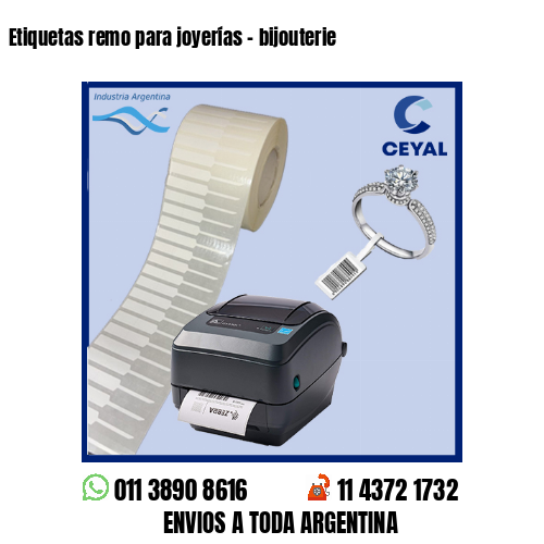 Etiquetas remo para joyerías – bijouterie