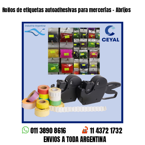 Rollos de etiquetas autoadhesivas para mercerías – Abrijos