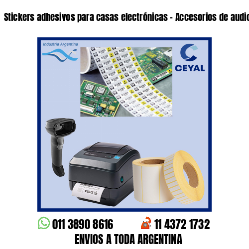 Stickers adhesivos para casas electrónicas - Accesorios de audios