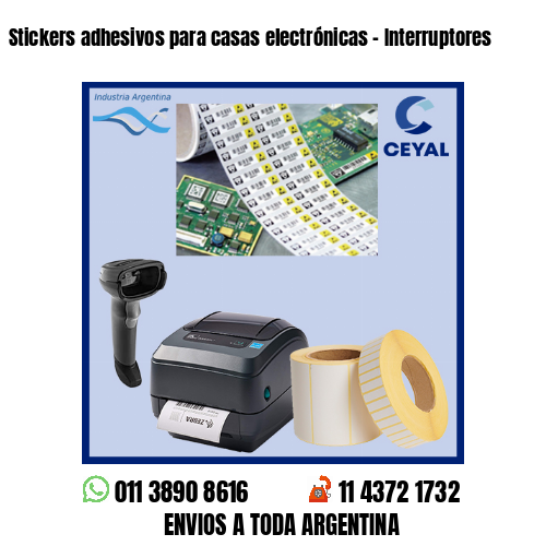 Stickers adhesivos para casas electrónicas – Interruptores