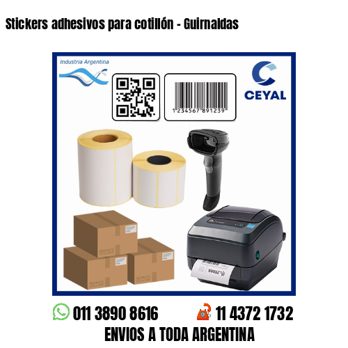 Stickers adhesivos para cotillón - Guirnaldas