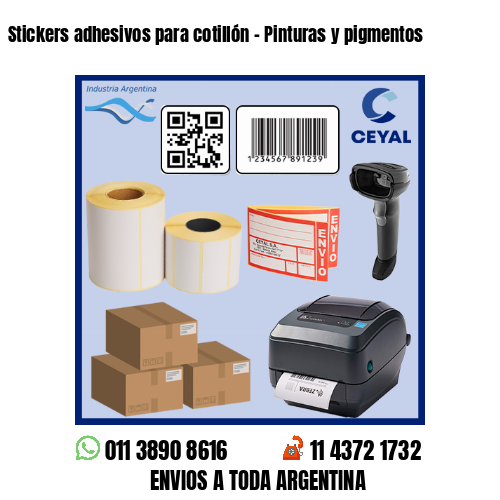 Stickers adhesivos para cotillón – Pinturas y pigmentos