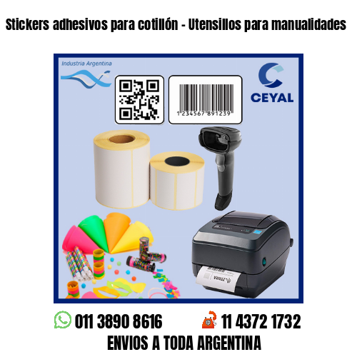 Stickers adhesivos para cotillón – Utensillos para manualidades