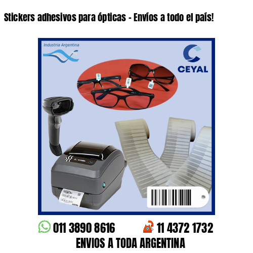 Stickers adhesivos para ópticas - Envíos a todo el país!