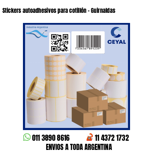 Stickers autoadhesivos para cotillón – Guirnaldas