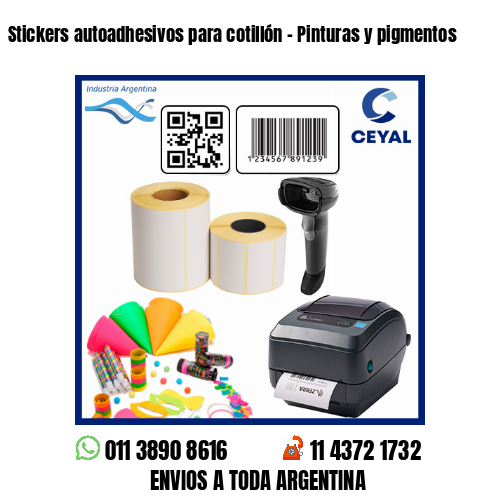 Stickers autoadhesivos para cotillón – Pinturas y pigmentos