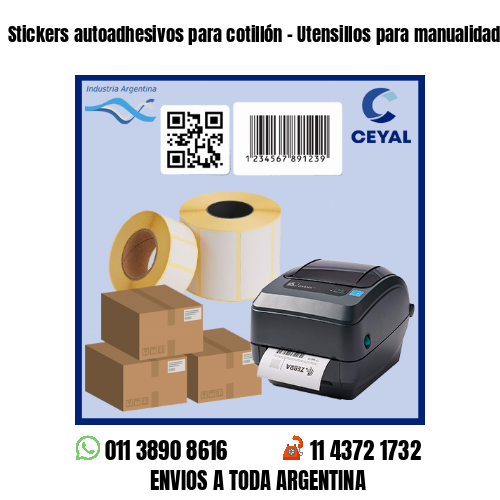 Stickers autoadhesivos para cotillón – Utensillos para manualidades