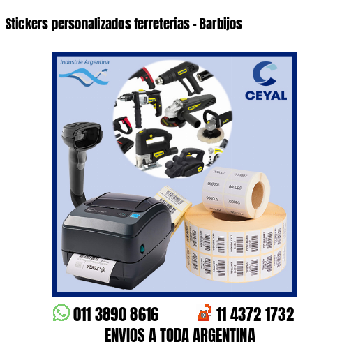 Stickers personalizados ferreterías – Barbijos