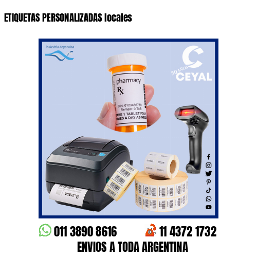 ETIQUETAS PERSONALIZADAS locales