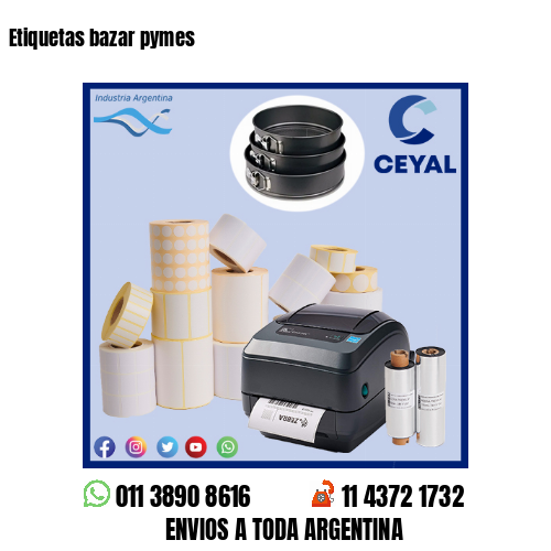 Etiquetas bazar pymes 