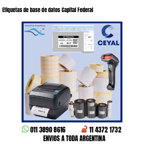 Etiquetas de base de datos Capital Federal 