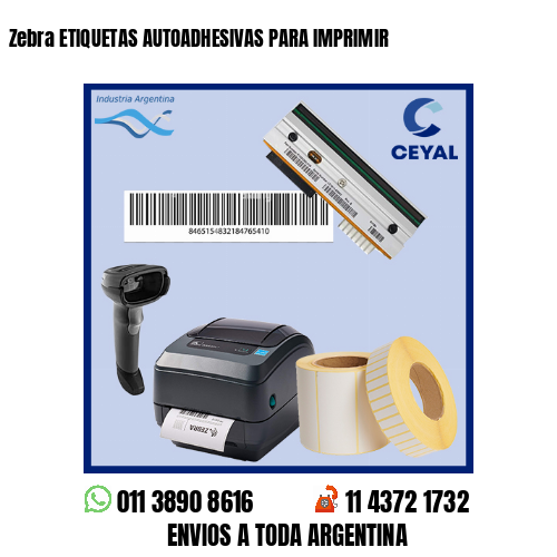 Zebra ETIQUETAS AUTOADHESIVAS PARA IMPRIMIR