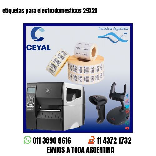 etiquetas para electrodomesticos 29X20