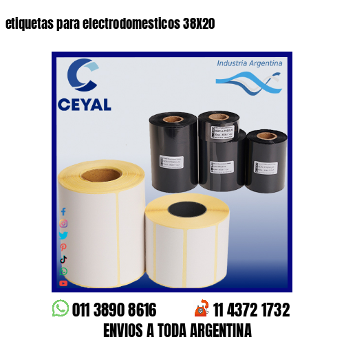 etiquetas para electrodomesticos 38X20