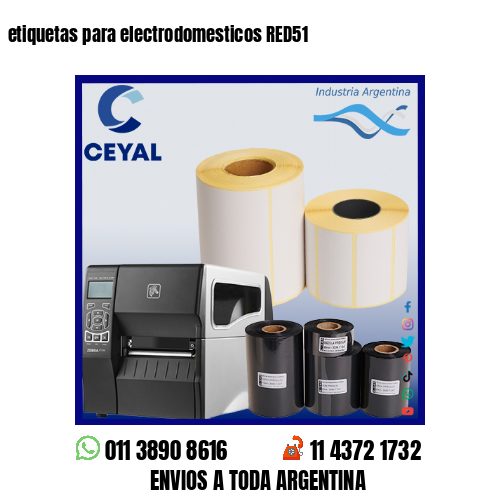 etiquetas para electrodomesticos RED51