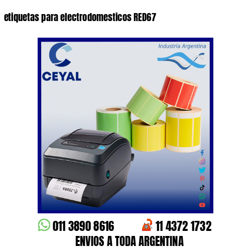 etiquetas para electrodomesticos RED67