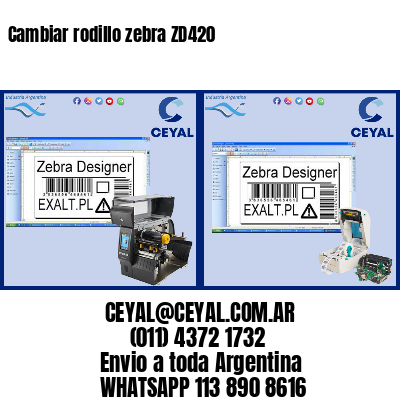 Cambiar rodillo zebra ZD420