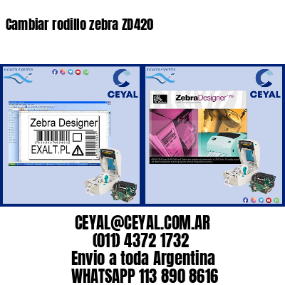 Cambiar rodillo zebra ZD420