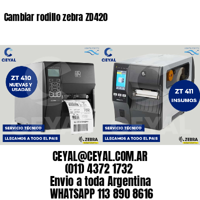 Cambiar rodillo zebra ZD420