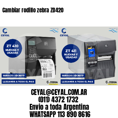 Cambiar rodillo zebra ZD420