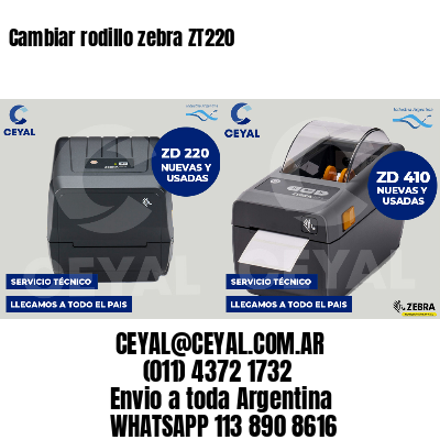 Cambiar rodillo zebra ZT220