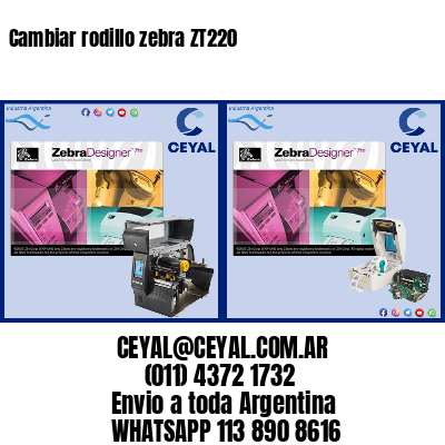 Cambiar rodillo zebra ZT220