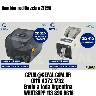 Cambiar rodillo zebra ZT220