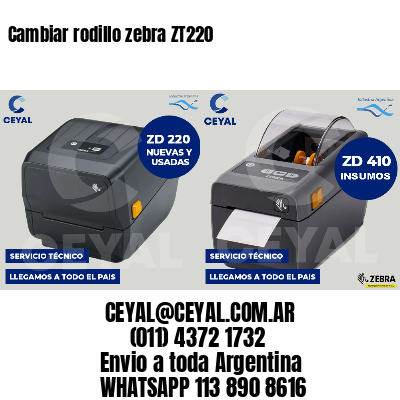 Cambiar rodillo zebra ZT220