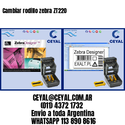 Cambiar rodillo zebra ZT220