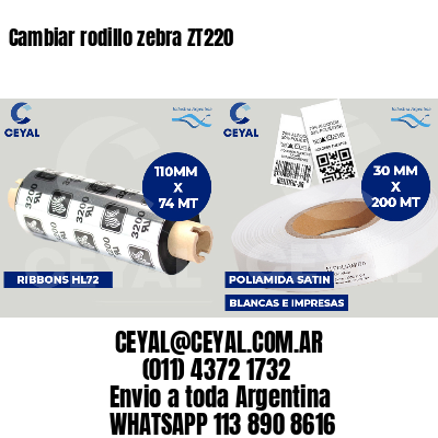 Cambiar rodillo zebra ZT220