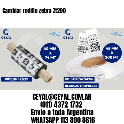 Cambiar rodillo zebra Zt200