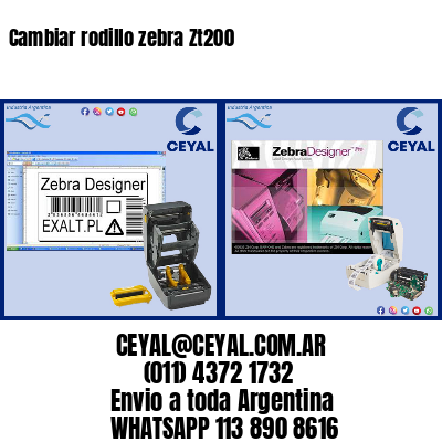 Cambiar rodillo zebra Zt200