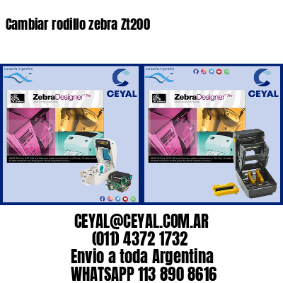 Cambiar rodillo zebra Zt200