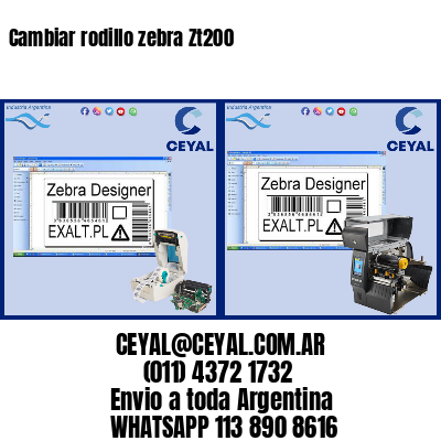 Cambiar rodillo zebra Zt200