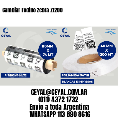 Cambiar rodillo zebra Zt200