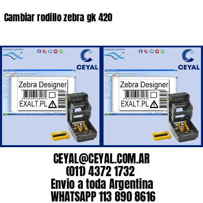 Cambiar rodillo zebra gk 420