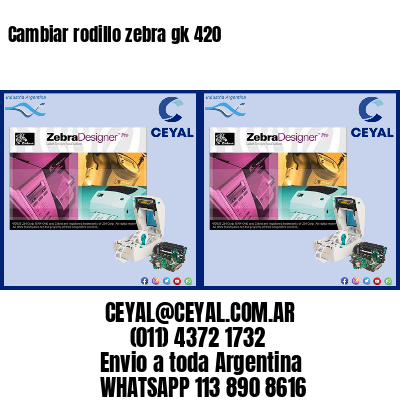 Cambiar rodillo zebra gk 420