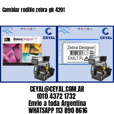 Cambiar rodillo zebra gk 420t