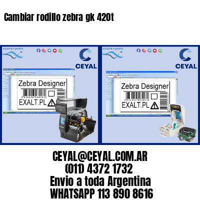 Cambiar rodillo zebra gk 420t